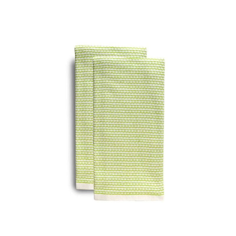 Set of 2 Terry Towels Apple Green