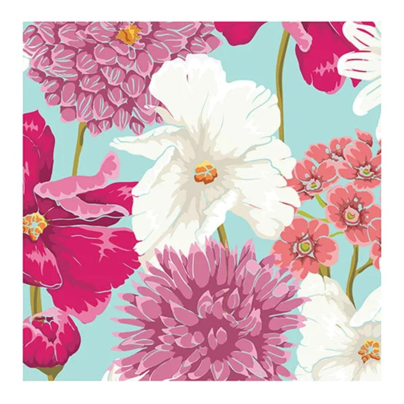 Bold Floral Paper Napkins - 20 Pack