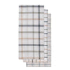 Set Of 3 Neutral Catalina Check Tea Towel