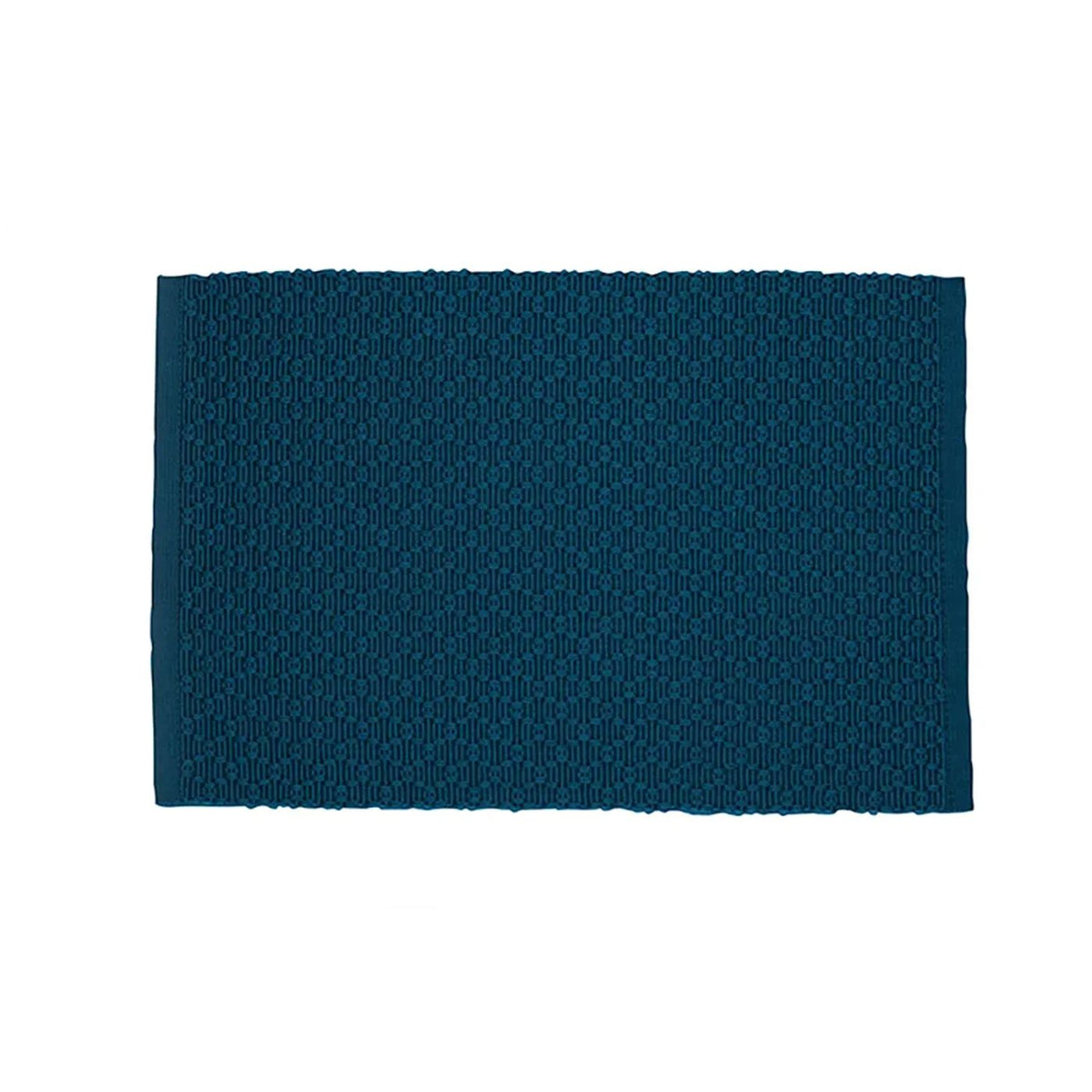 Diamond Ribbed Woven Placemat Blue