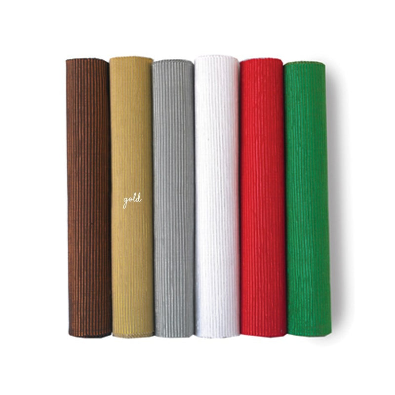 Glitz Ribbed Placemat Gold