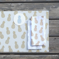Serviettes ananas - Lot de 4