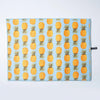 Pineapple Printed Drying Mat Black 15" x 20"