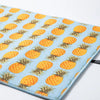 Pineapple Printed Drying Mat Black 15" x 20"