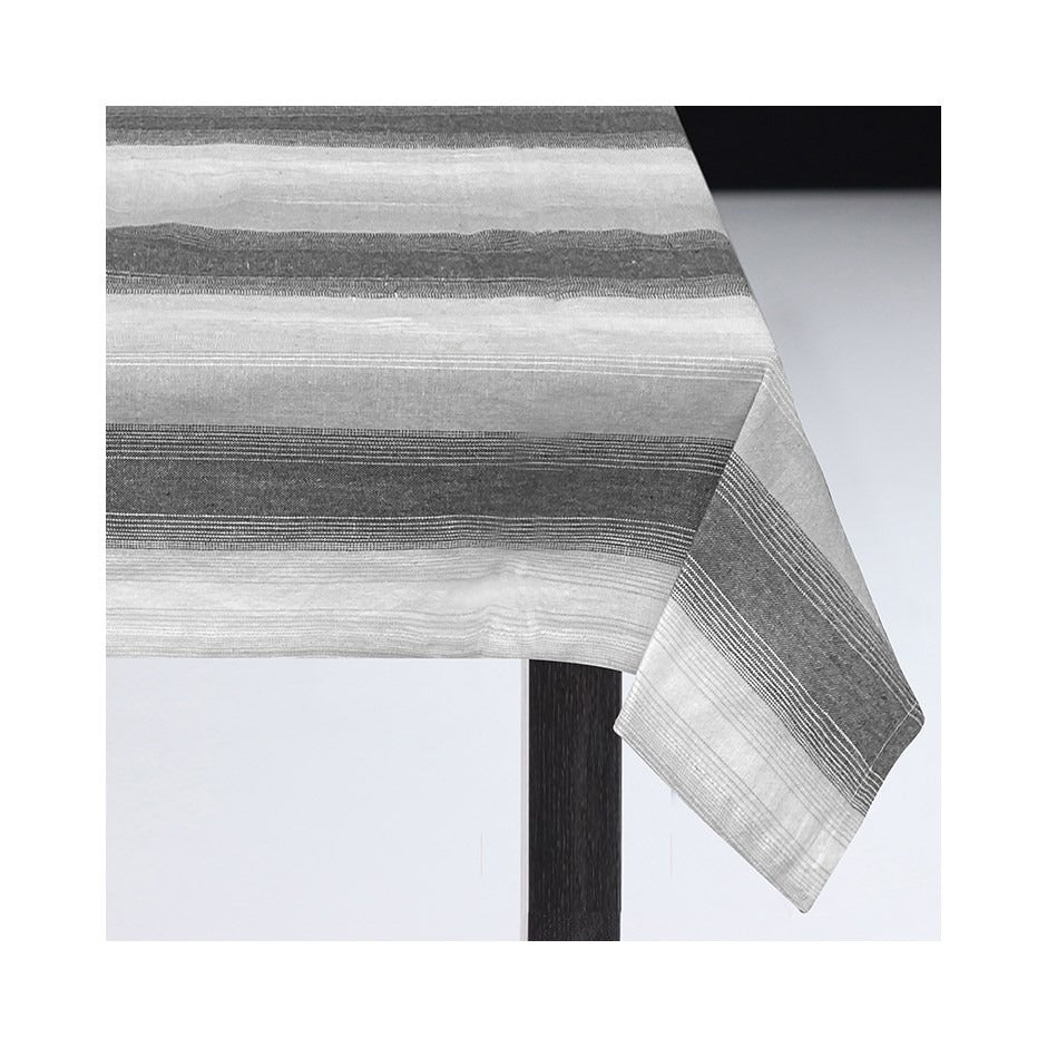 Nappe à rayures Sera - Grise 60" x 90"