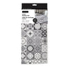 Spanish Tile Printed Drying Mat Black 15" x 20"