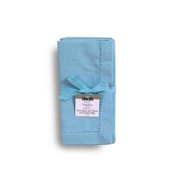 Serviettes de table Vienna Linen Bleu - Lot de 4