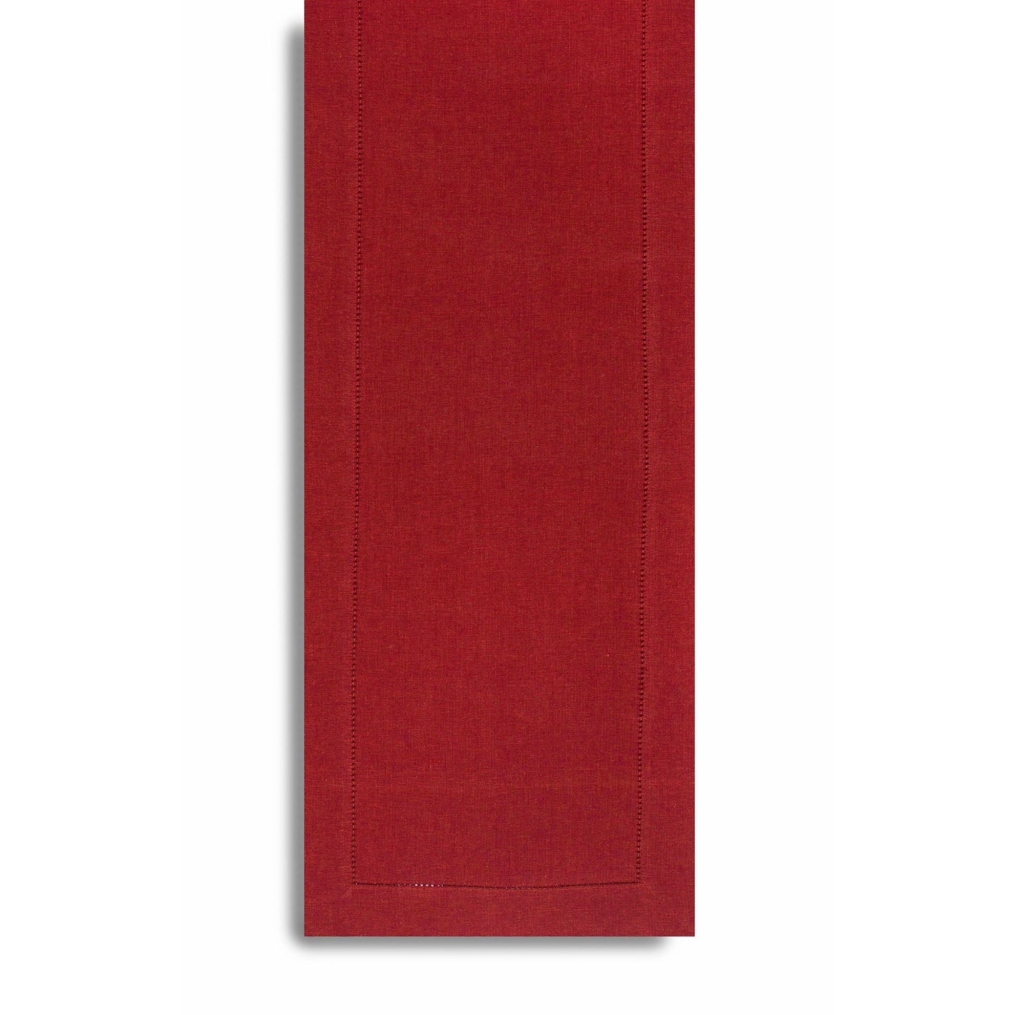 Vienna Linen Table Runner Rust 13" x 72"