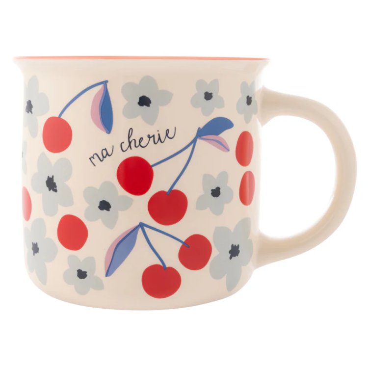 New Bone China - Cherry Camp Mug 14oz