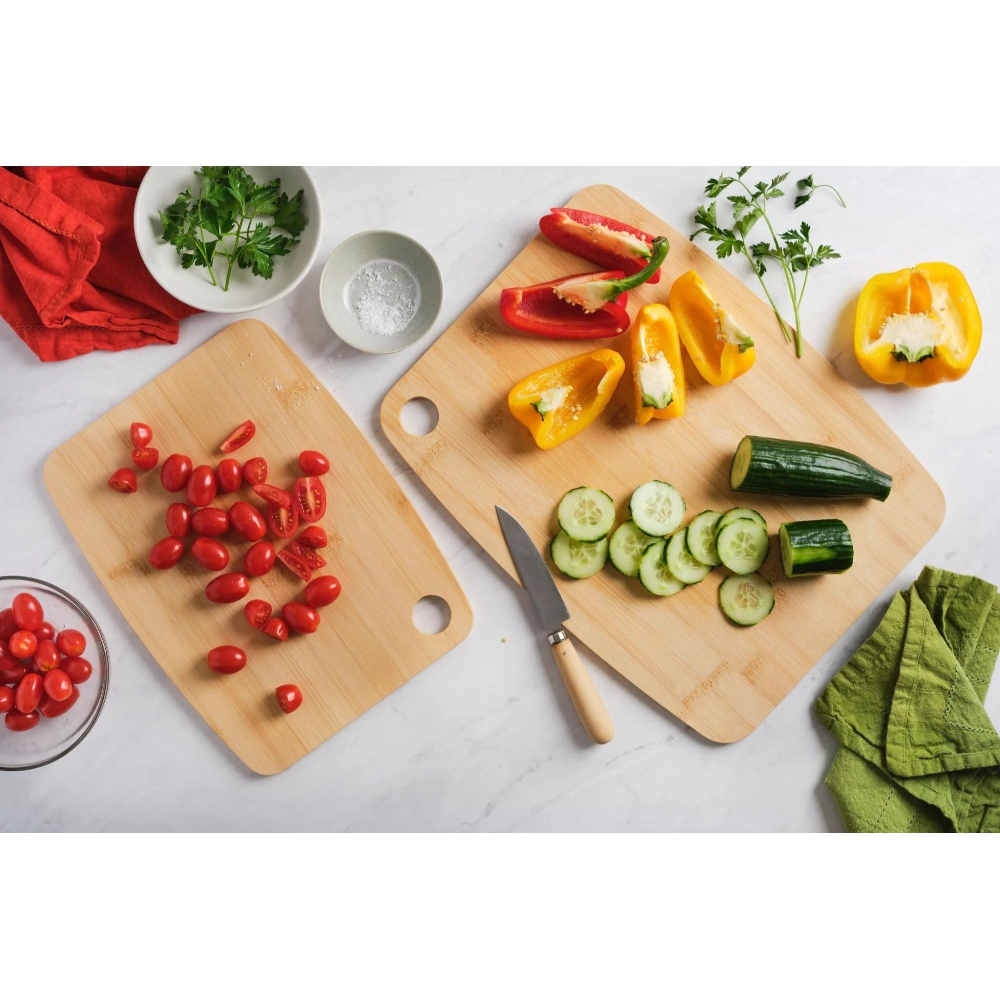 Bamboo Cutting Boards - Set of 2