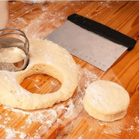 Stainless Steel Bench Scraper & Chopper with Measuring Guide