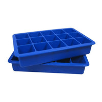 Silicone Ice Cube Trays - Set of 2 (Blue)