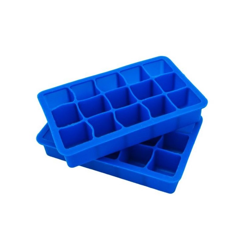Silicone Ice Cube Trays - Set of 2 (Blue)