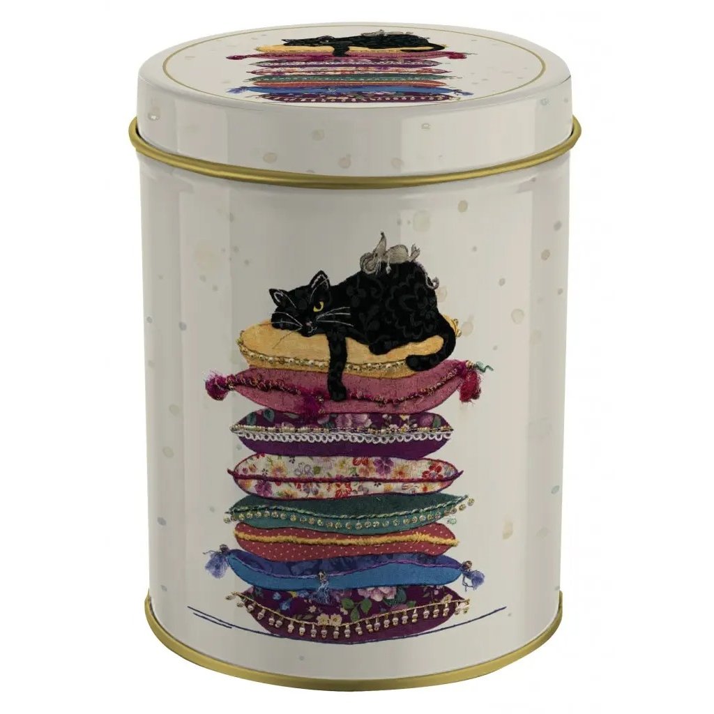 Boîte en métal -  Bug Art Chat sur coussins