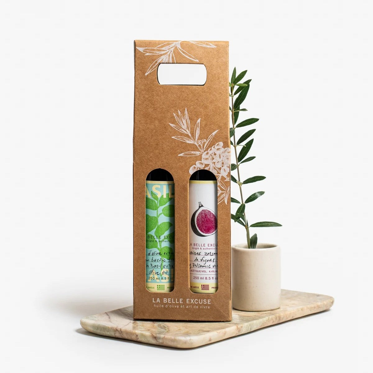 Duo huile d'olive et vinaigre balsamique