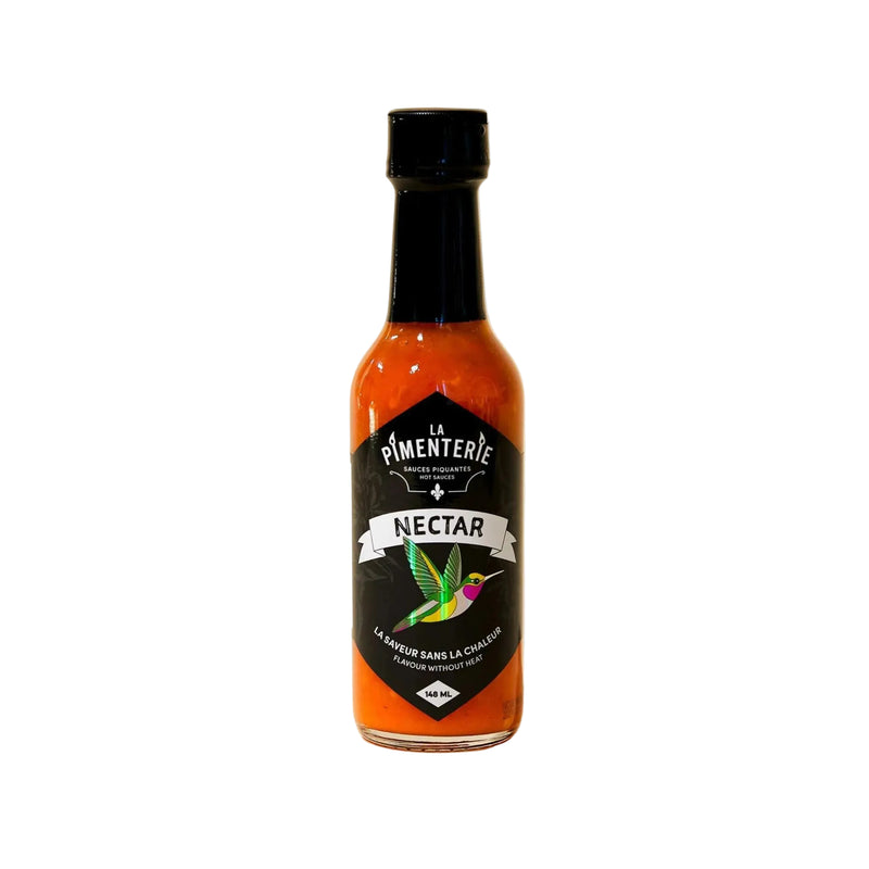 Bottle of La Pimenterie Nectar Hot Sauce