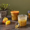 Jam Jar with Orange Lid