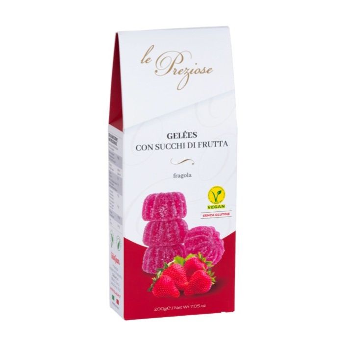 Le Preziose Pâtes de fruits italiennes Fraise 200g