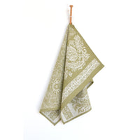 Carmen Olive Green Tea Towel