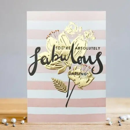 Carte de vœux « You’re Absolutely Fabulous Darling » 12,7 x 17,8 cm