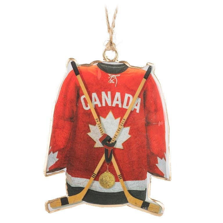 Décoration de Noël maillot de hockey