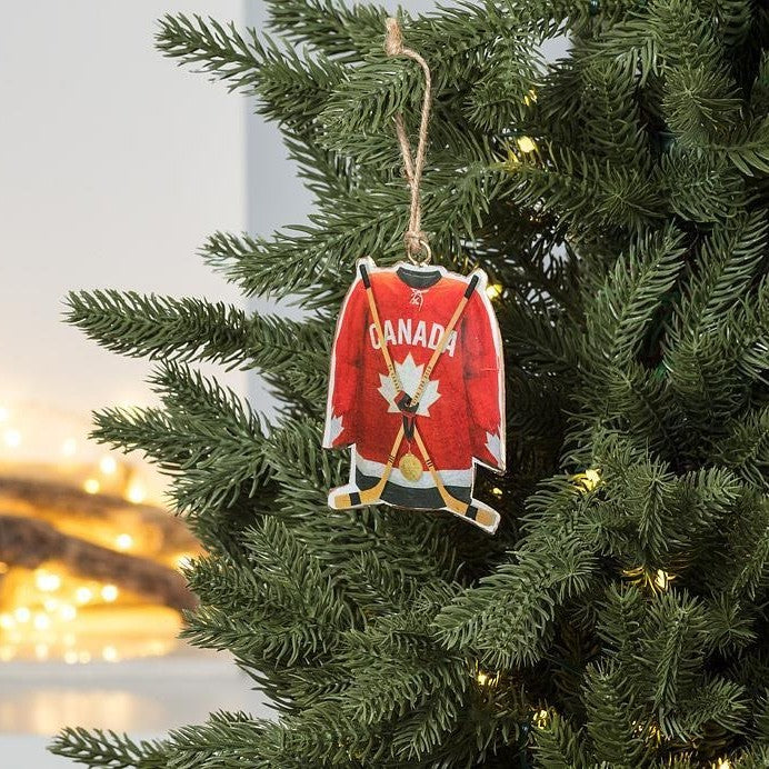 Décoration de Noël maillot de hockey