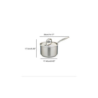Casserole Meyer Accolade en acier inoxydable 2 L avec couvercle