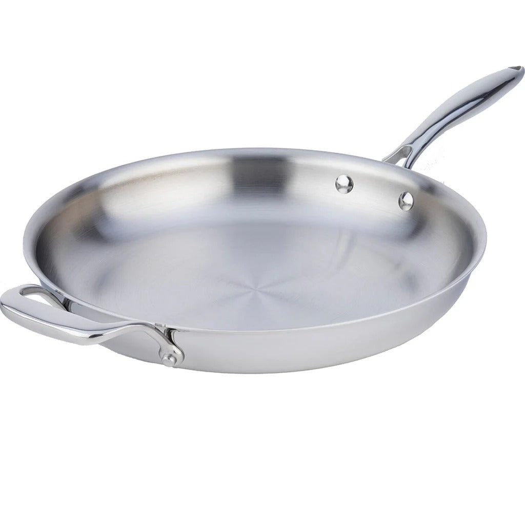 Poêle en acier inoxydable à trois couches SuperSteel, 32 cm / 12,5 po