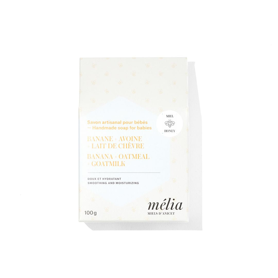 Melia Artisanal Soap -  Banana Oatmeal Goatmilk Baby Soap 100g