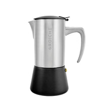 Cafetière Expresso Moka pour cuisinière en acier inoxydable MILANO STEEL