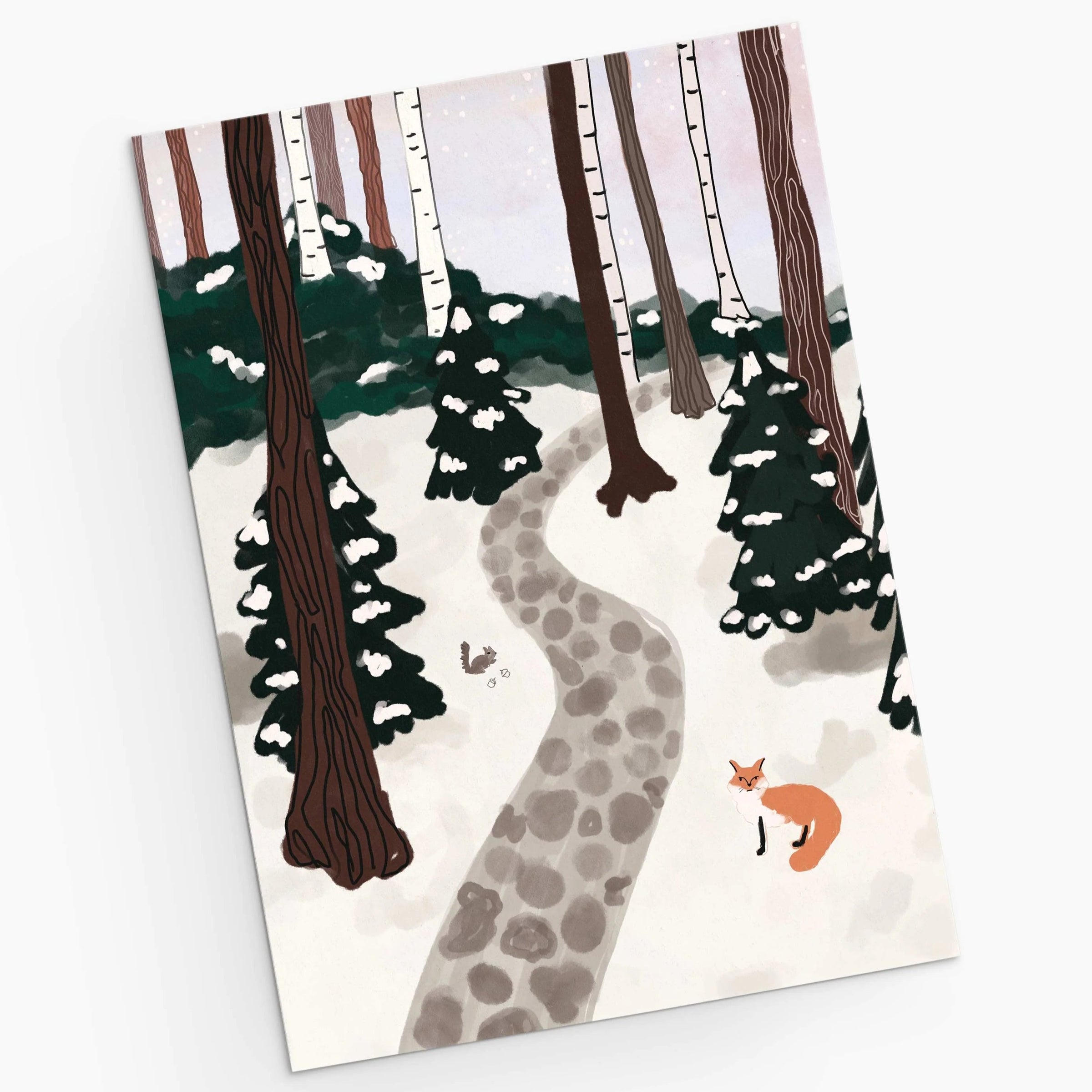 A Forest Full of Winter Magic - Christmas Greeting Card