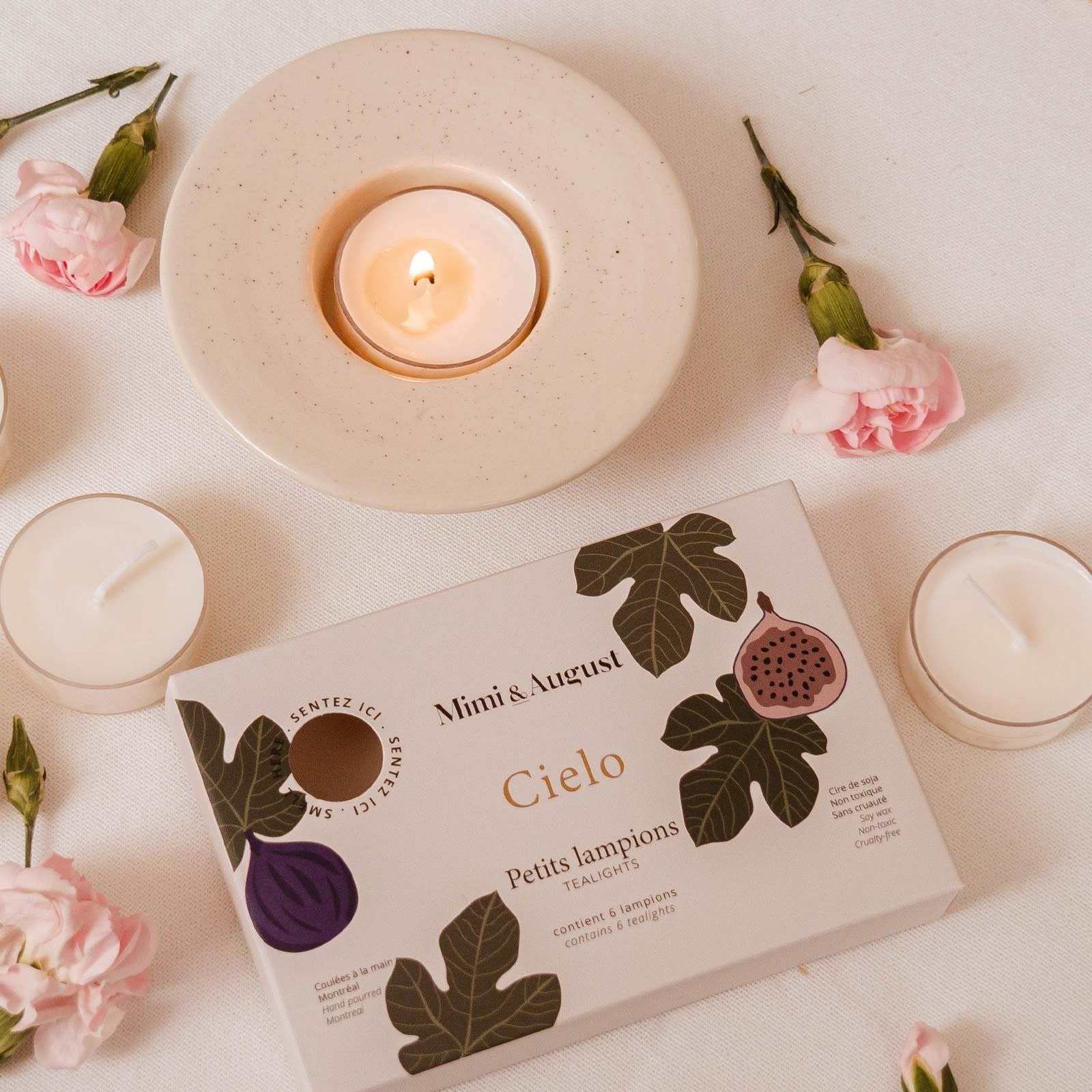 Ensemble de bougies chauffe-plat Cielo