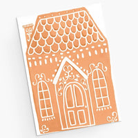Enchanted Gingerbread House - Christmas Greeting Card