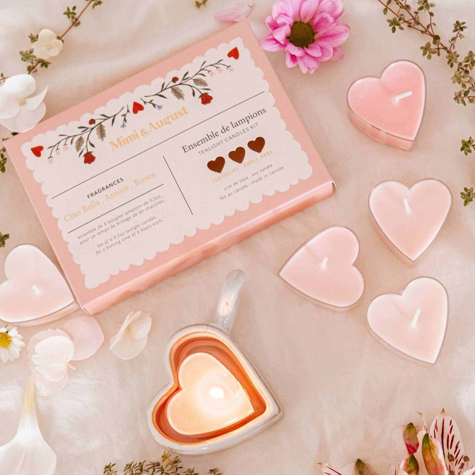 Little Hearts Tealight Candle Set