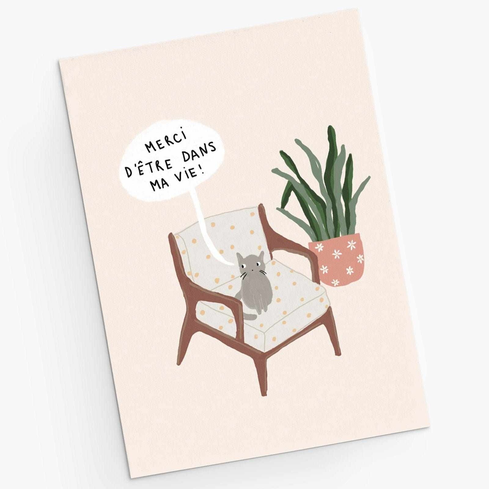 Merci d'être dans ma vie Greeting Card