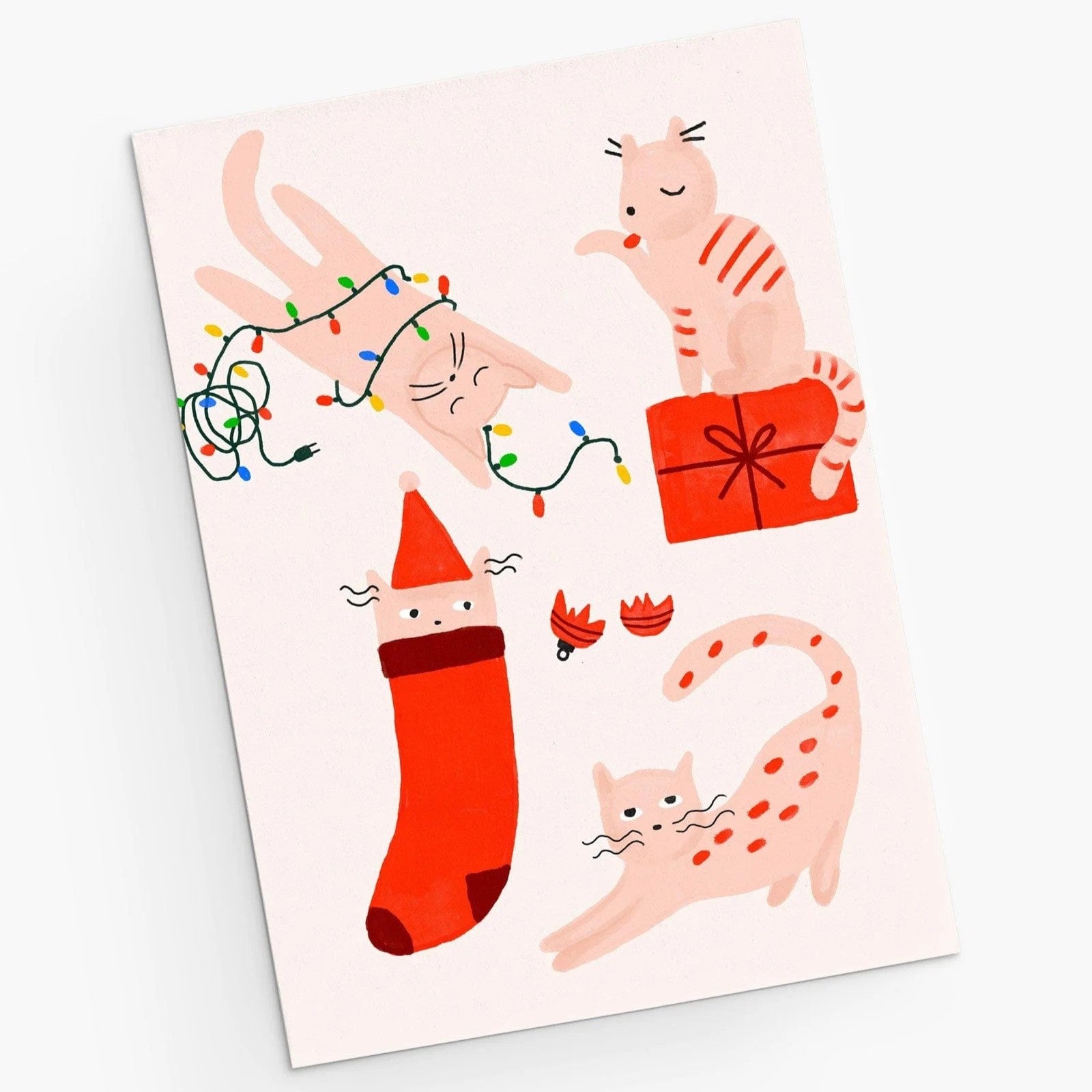 Merry Kitties - Christmas Greeting Card