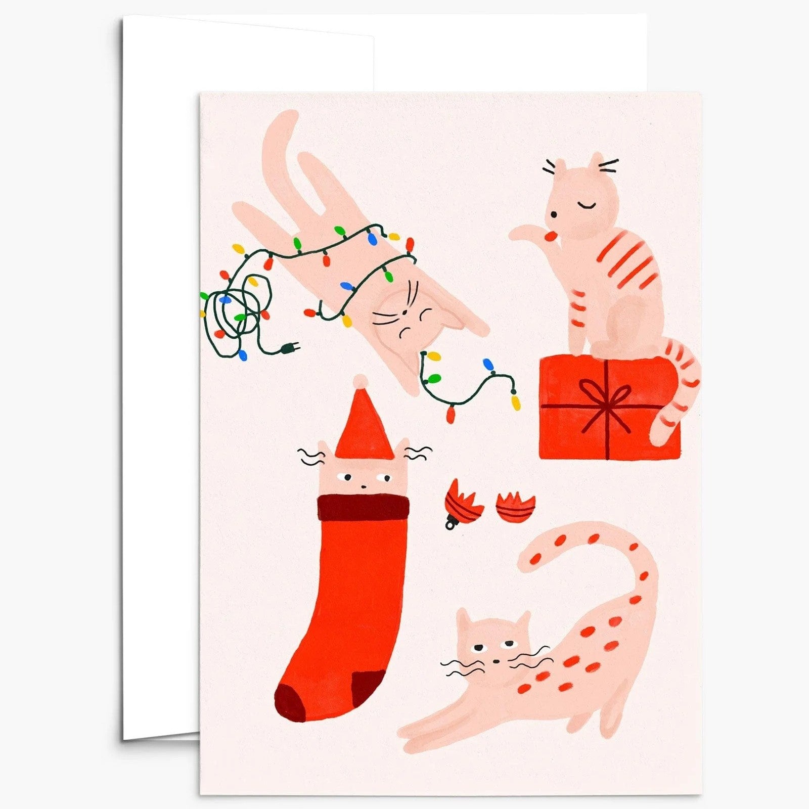 Merry Kitties - Christmas Greeting Card