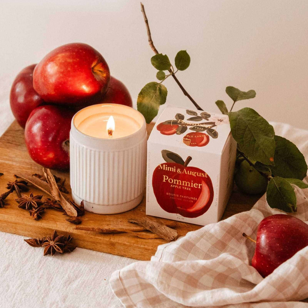 Bougie réutilisable - Pommier 8 oz