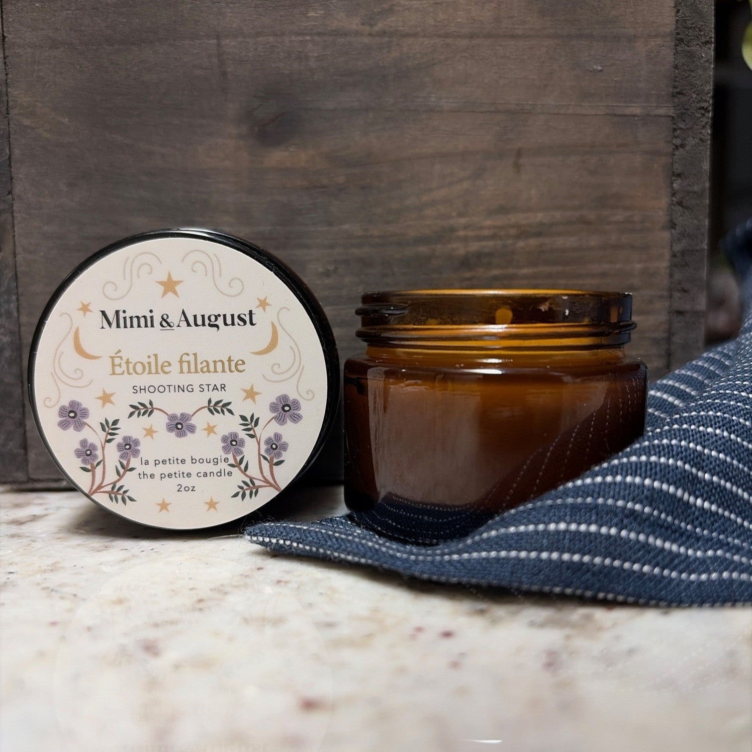 Bougie de Noël Étoile Filante 2oz