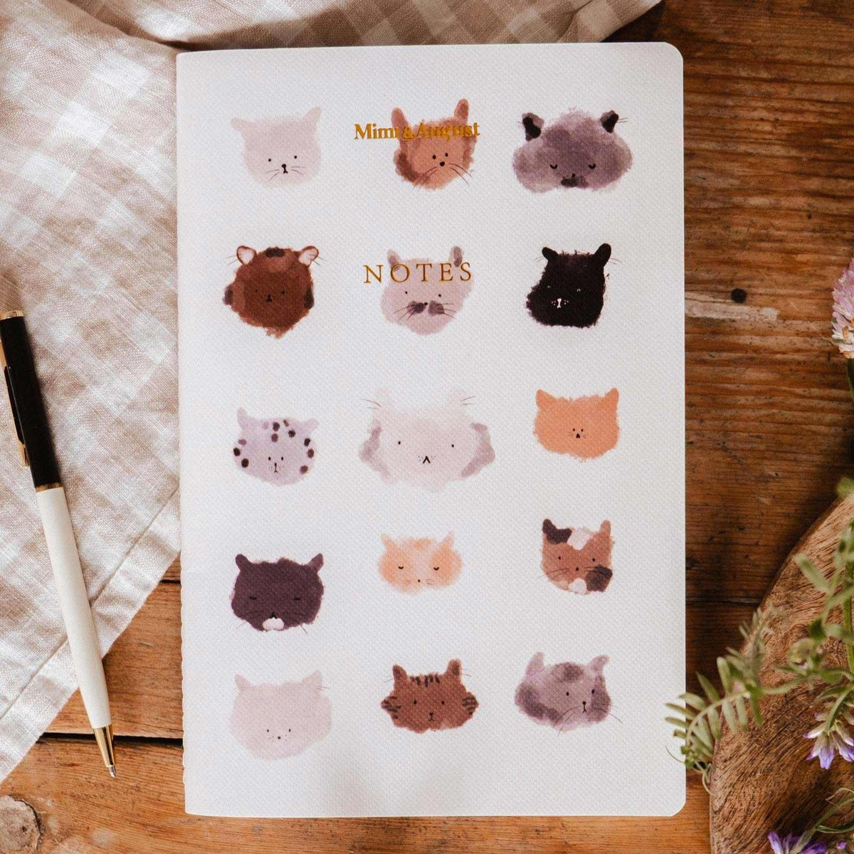 Le carnet « Purrfect » 8,25 x 5,5 po