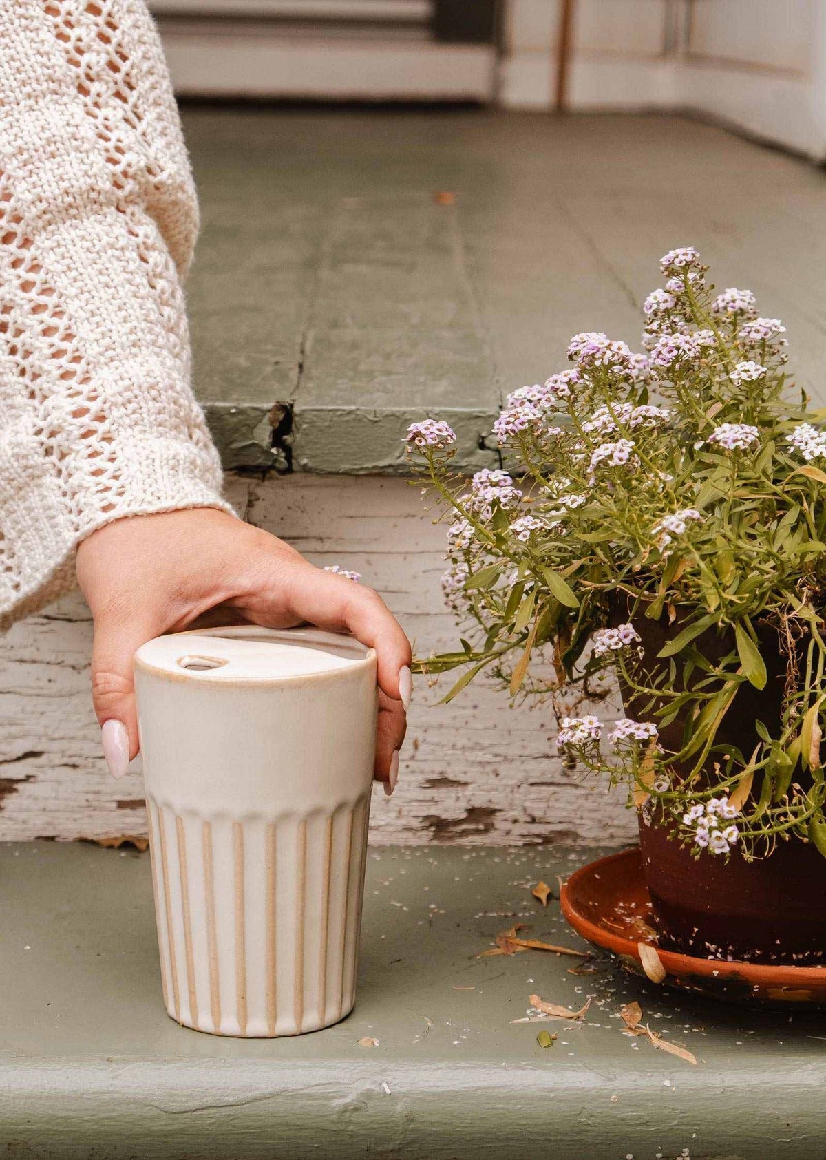 Tasse à Emporter Cannelée