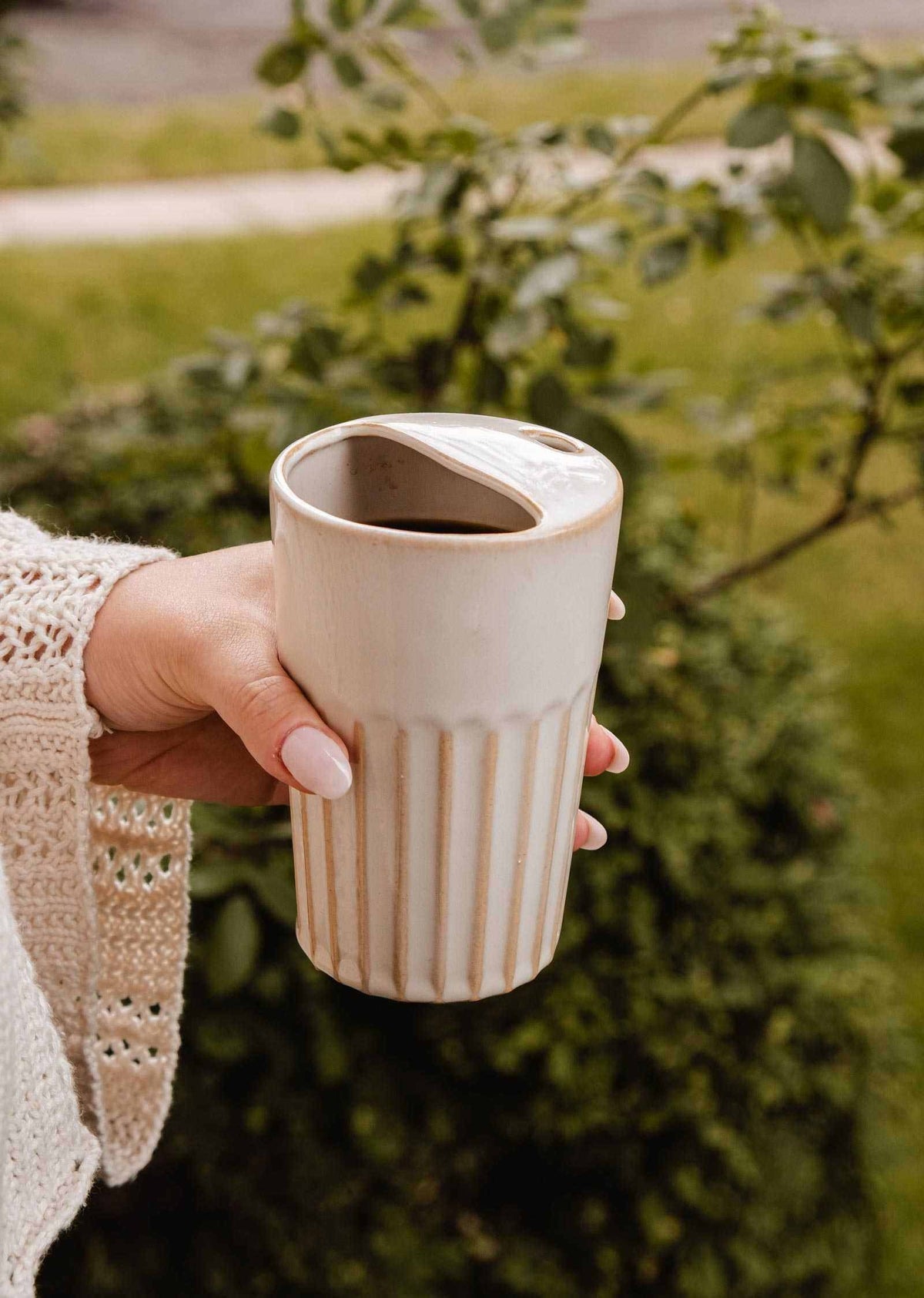 Tasse à Emporter Cannelée