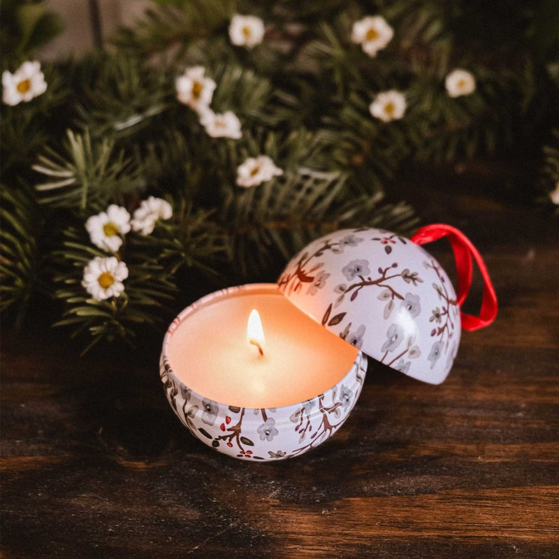 Winter Flower - Christmas Ornament Candle