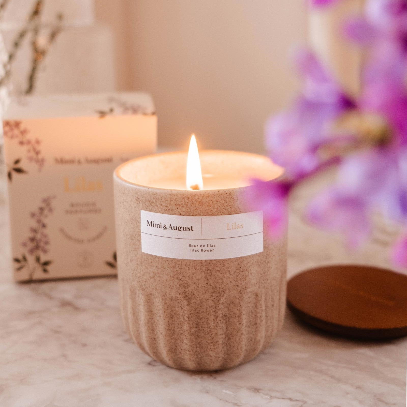 Bougie réutilisable - Lilas 11 oz
