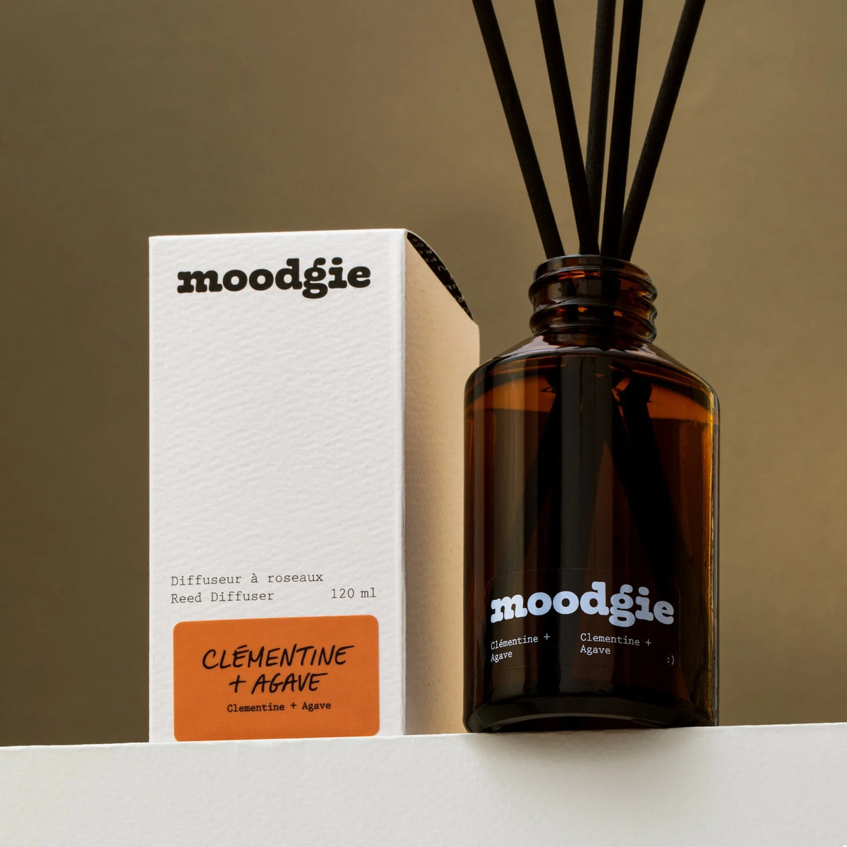 Diffuseur à bâtonnets - Clémentine + Agave 120 ml