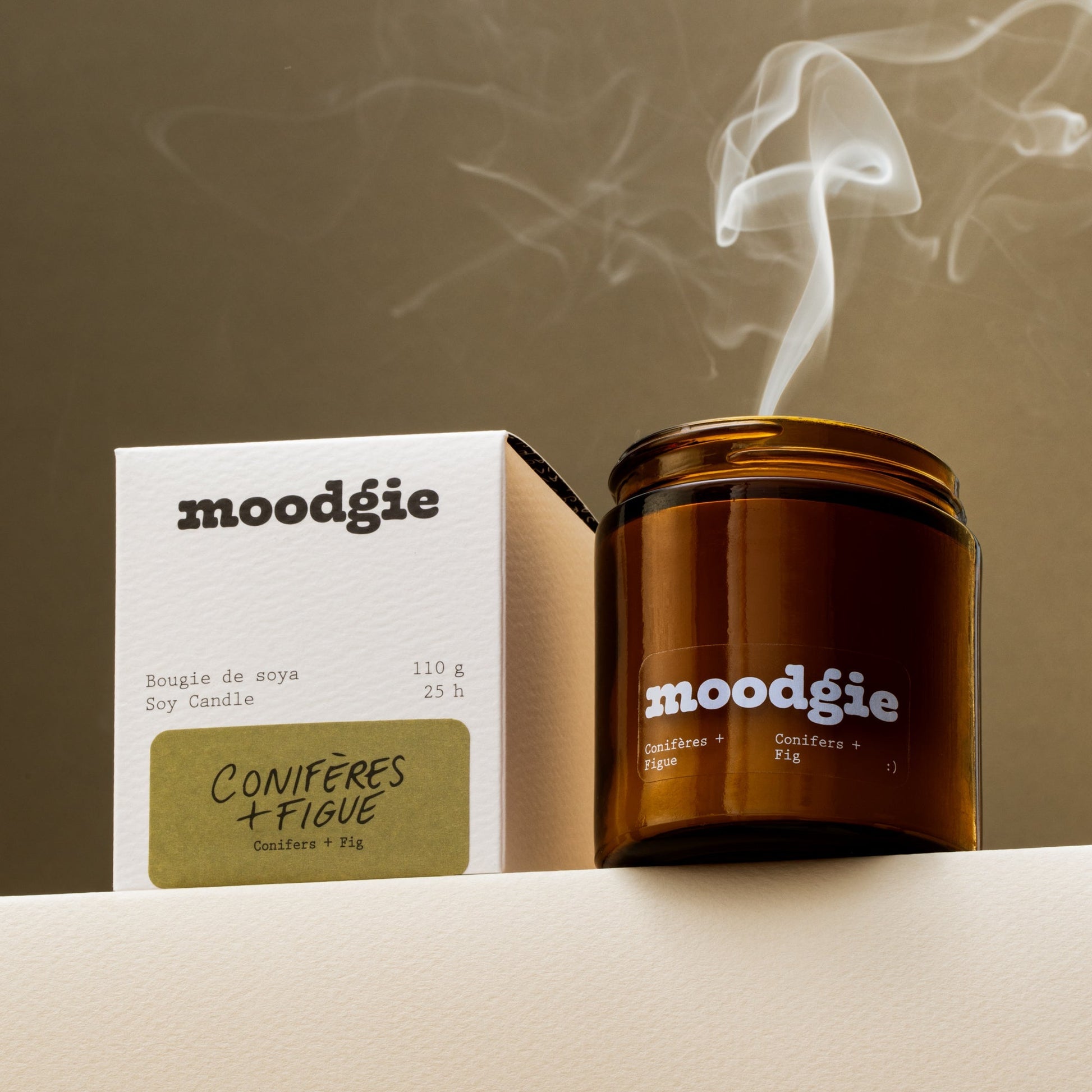 Bougie soja Conifères + Figue - 110 g
