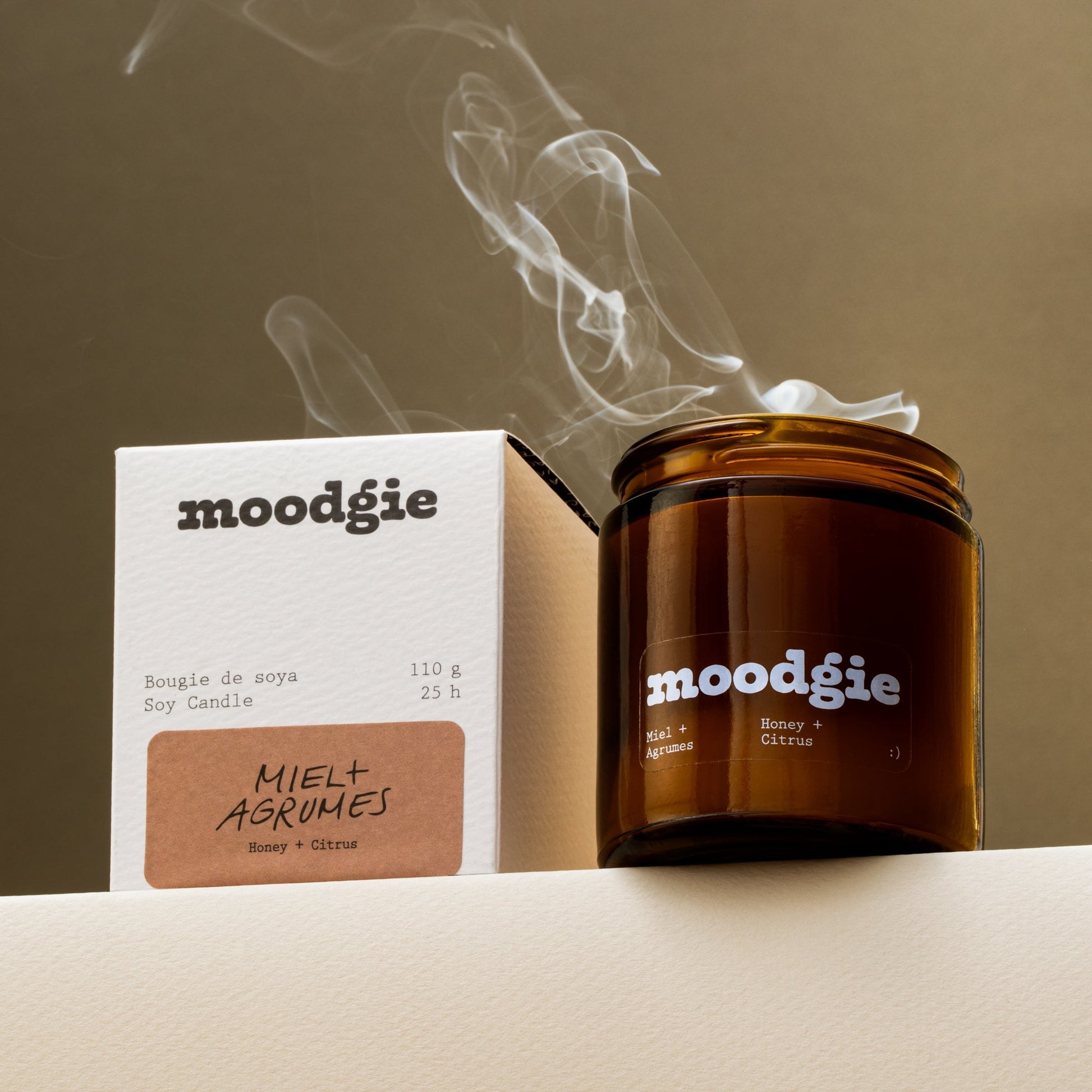Bougie Soja Miel + Agrumes - 110g