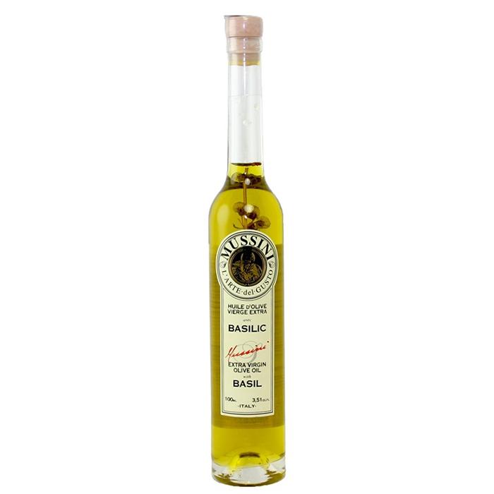 Huile d'olive extra vierge au basilic 100ml - DATE COURTE