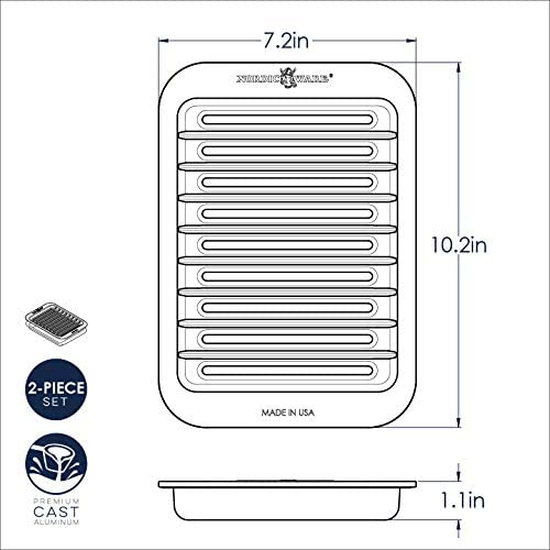 Compact Grill & Sear Pan 8x6 inches