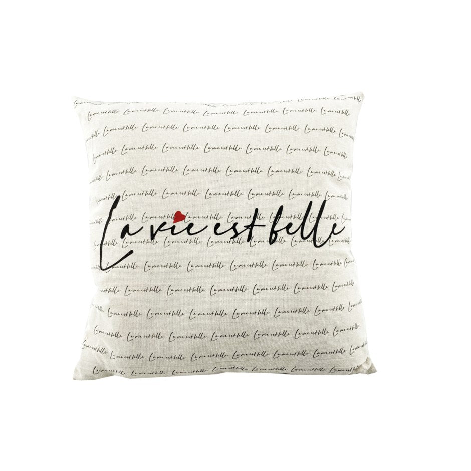 Cushion La Vie est Belle